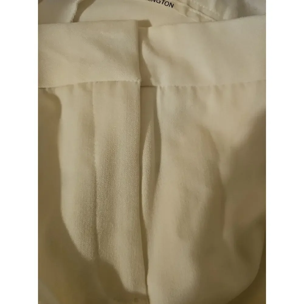 Worthington Modern Fit Women's‎ Dress Pant Wide Leg Size 24W Ivory